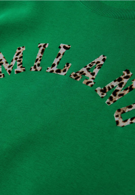 Loose Fit Sweatshirt bold green