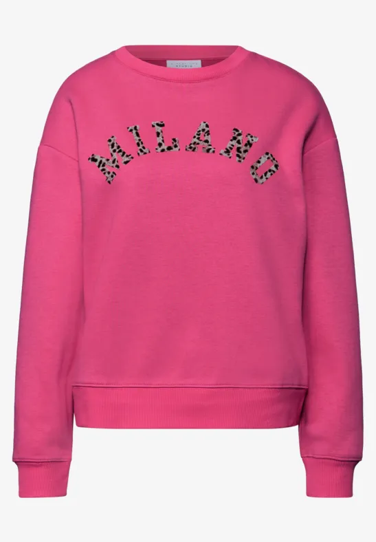 Loose Fit Sweatshirt dark candy pink