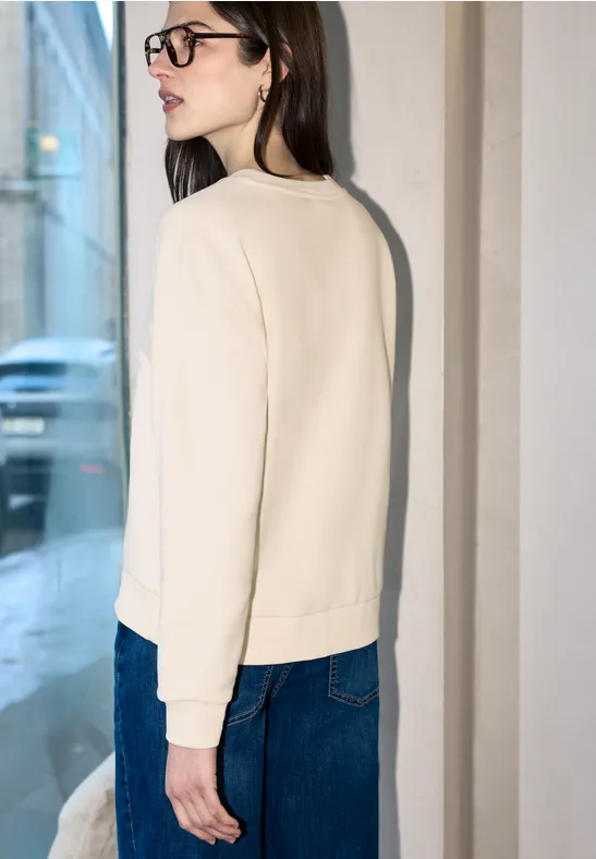 Sweatshirt soft beige
