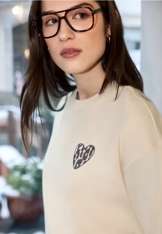 Sweatshirt soft beige
