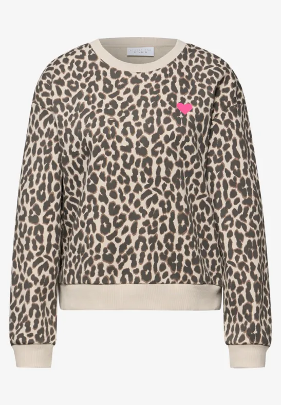 Sweat-shirt Léo light buffed beige