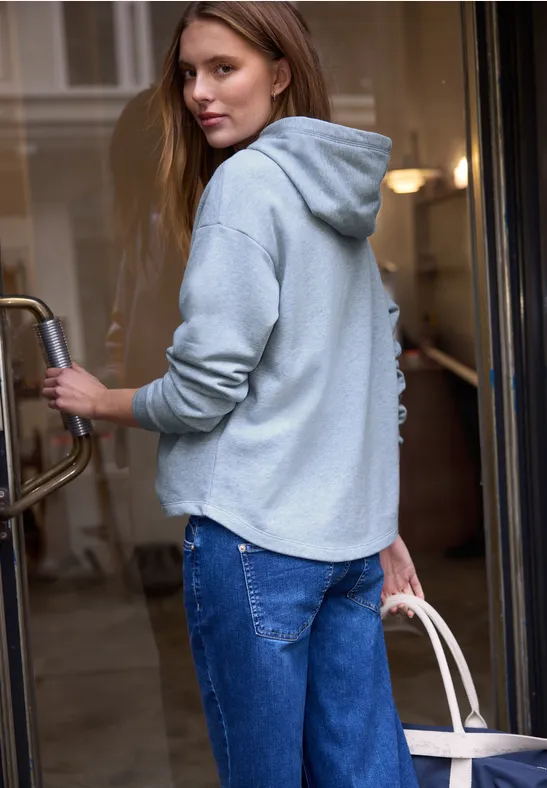 Hoodie mit Artwork blue echo mel.