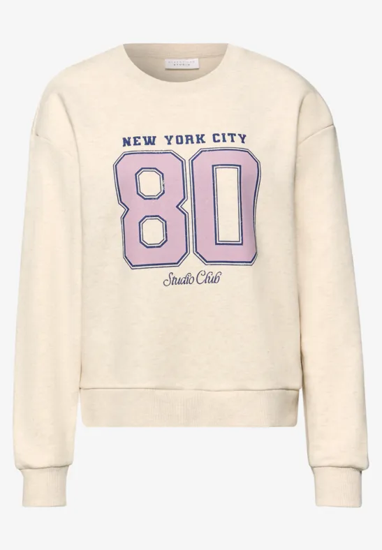 Sweat-shirt avec artwork stone sand mel.