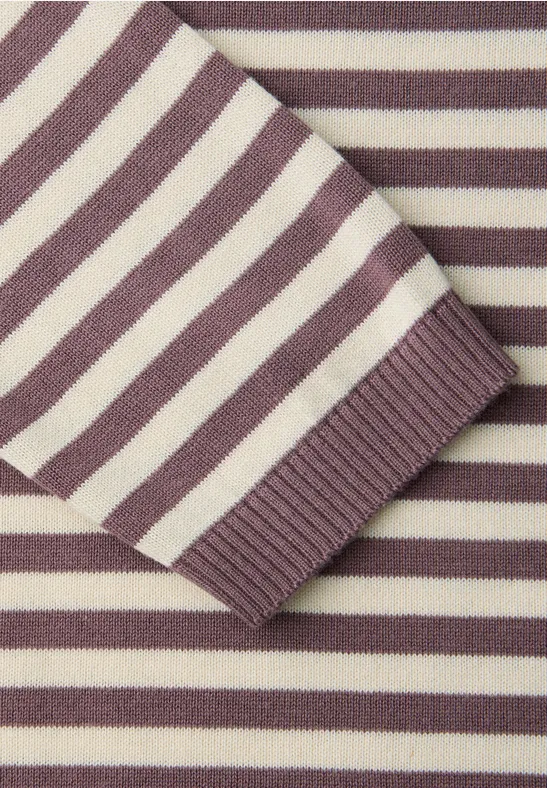 Gestreifter Pullover hazy rose