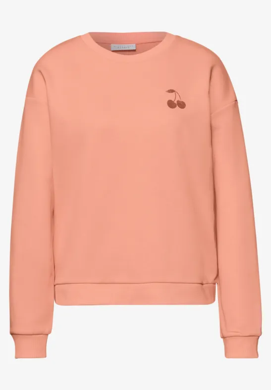 Sweat-shirt à manches longues avec backprint soft tangurine