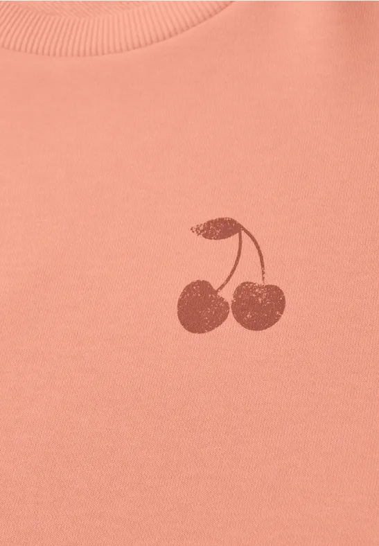 Sweat-shirt à manches longues avec backprint soft tangurine