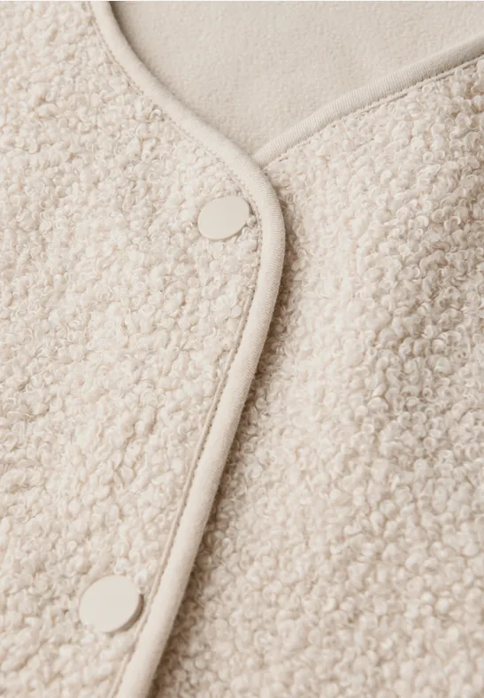 Wolloptik-Weste soft fawn beige
