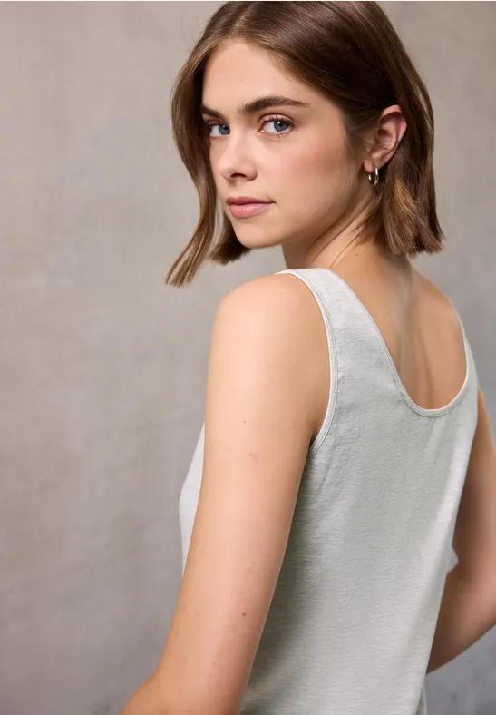Basic Jersey-Top heather grey mel.
