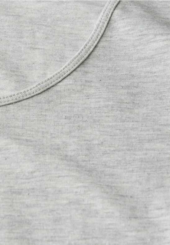 Basic Jersey-Top heather grey mel.