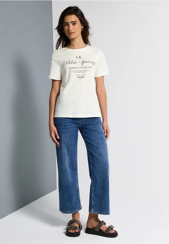 T-Shirt mit Wording off white