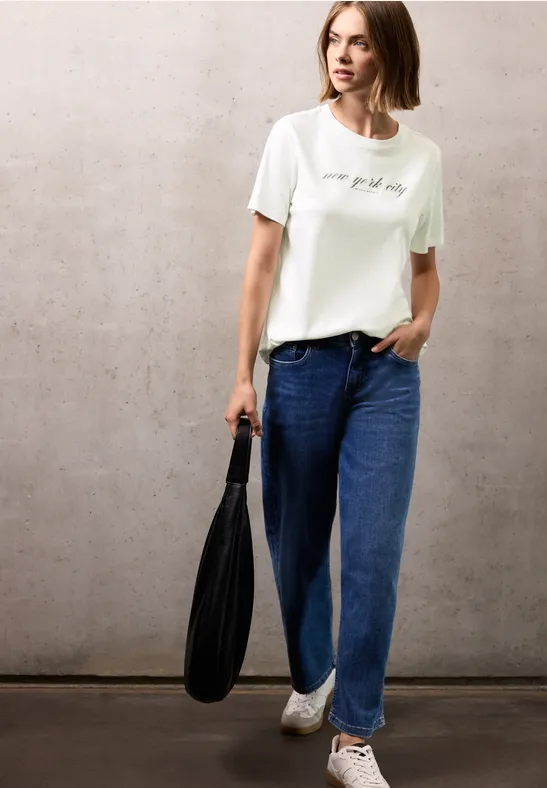 T-Shirt mit Wording off white