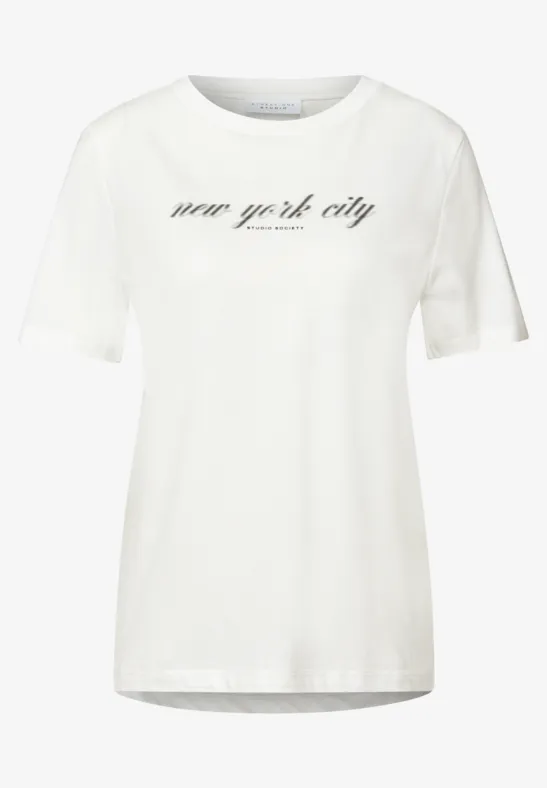 T-Shirt mit Wording off white
