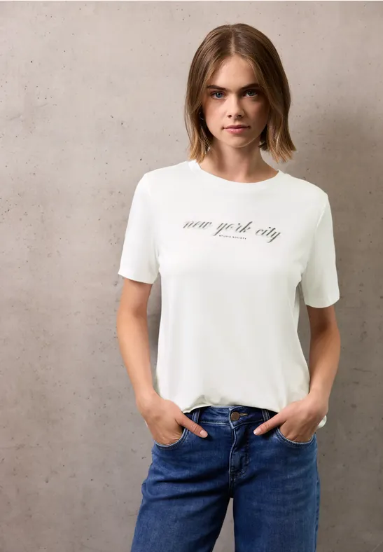 T-Shirt mit Wording off white
