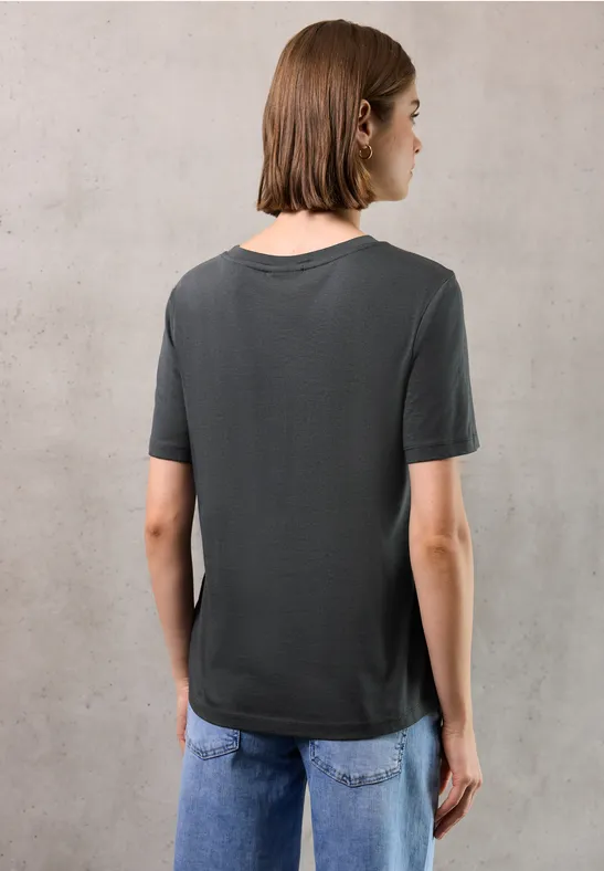 T-Shirt mit Wording shore grey