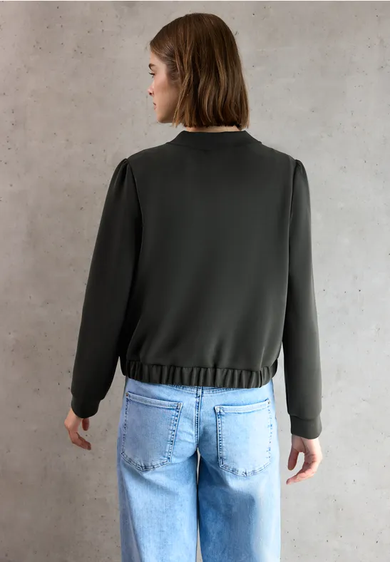Silk Look Jacke industrial grey