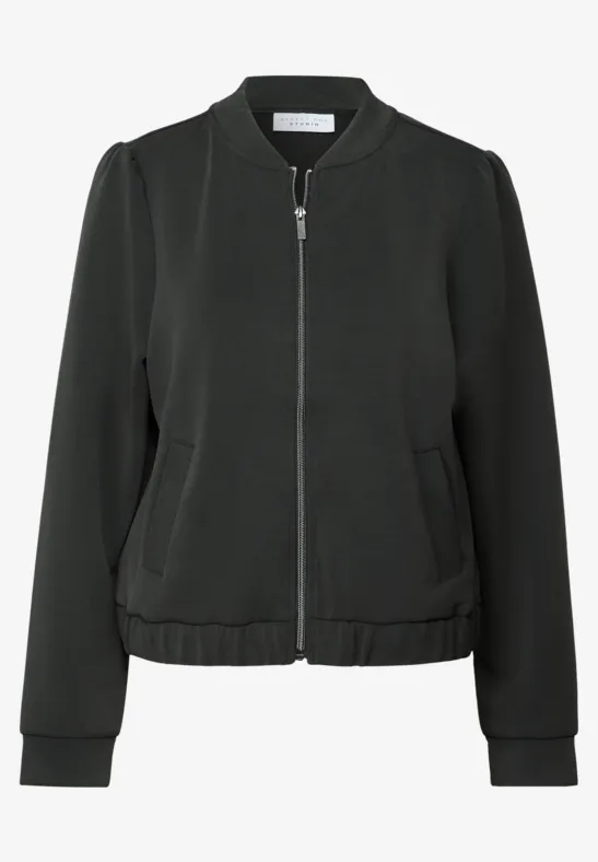 Silk Look Jacke industrial grey