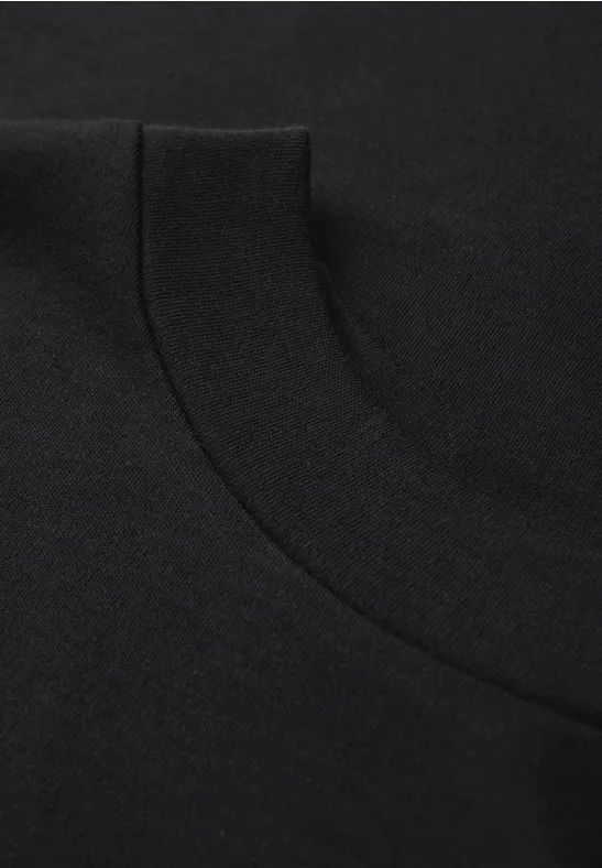 Top mit Turtleneck Black