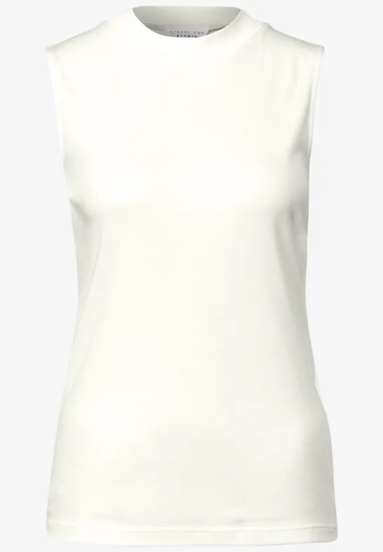 Top mit Turtleneck off white