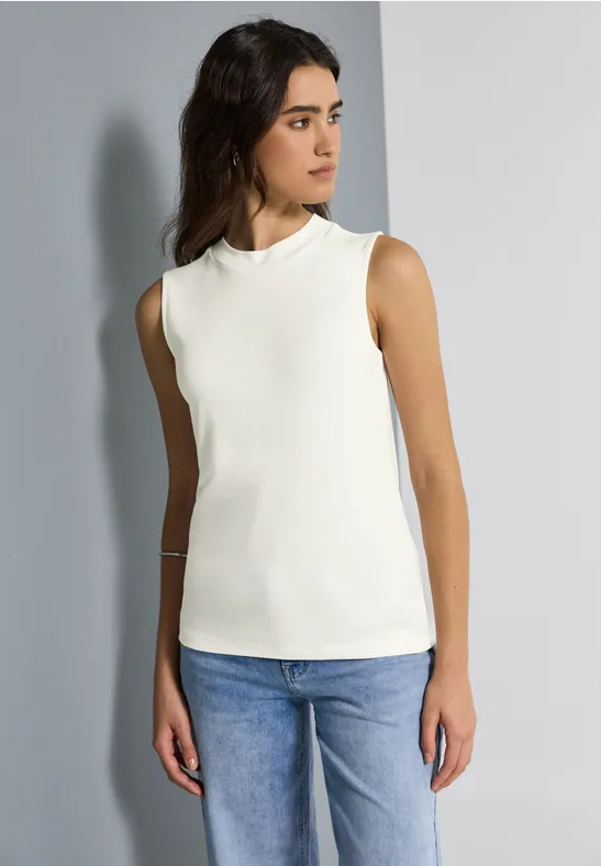 Top mit Turtleneck off white