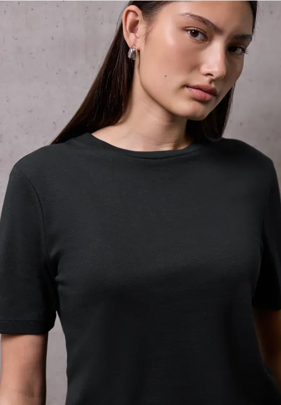 T-shirt à manches courtes basique Black
