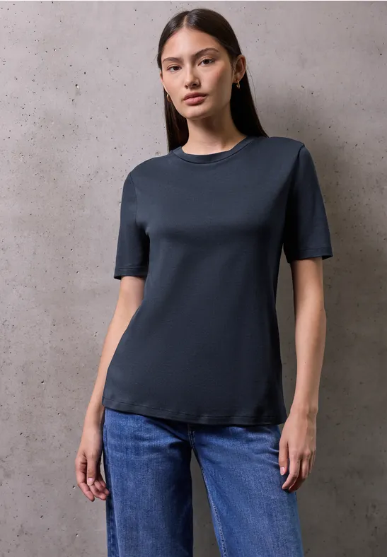 T-shirt à manches courtes basique deep blue