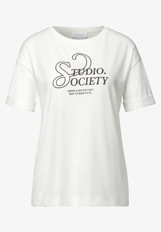 T-Shirt mit Wording off white