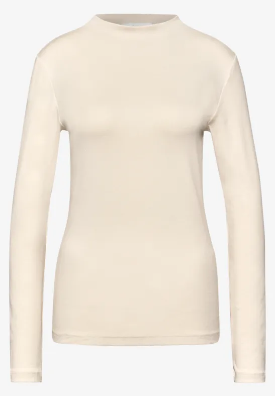 Basic Turtleneck Shirt soft beige