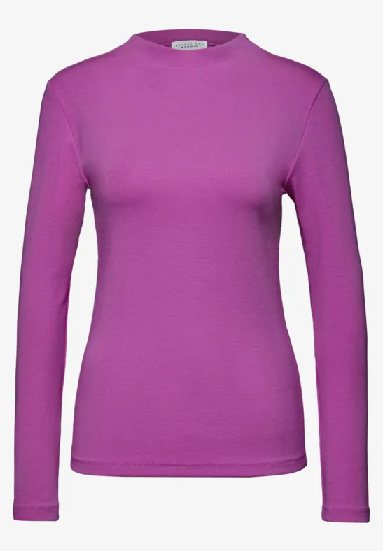 Basic Turtleneck Shirt floral pink