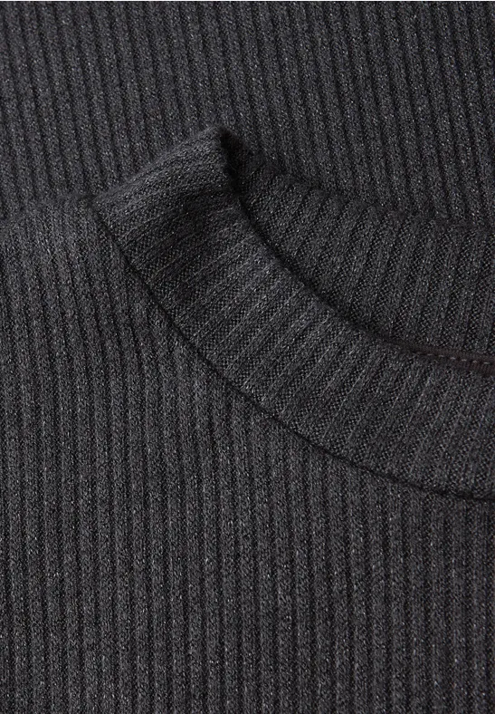 Top en tricot scintillant deep ash grey