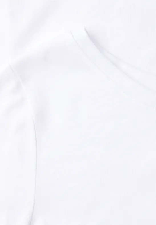 T-shirt basique à manches longues White