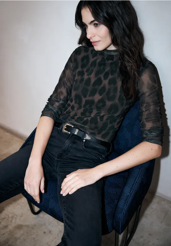 Leo Mesh Shirt Black