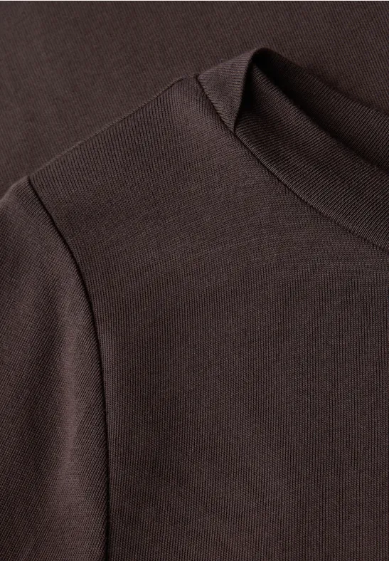 Basic shirt plummy brown