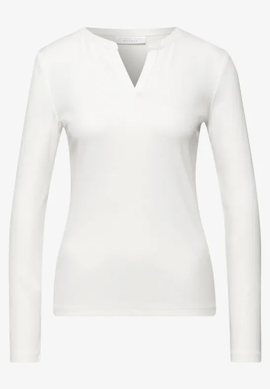 Rippstrukturshirt off white