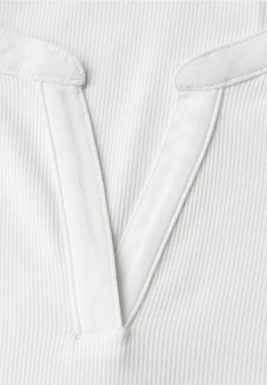 Rippstrukturshirt off white