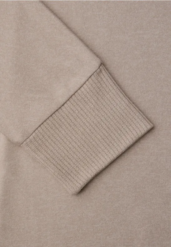 Chemise mélangée buffed beige mel.