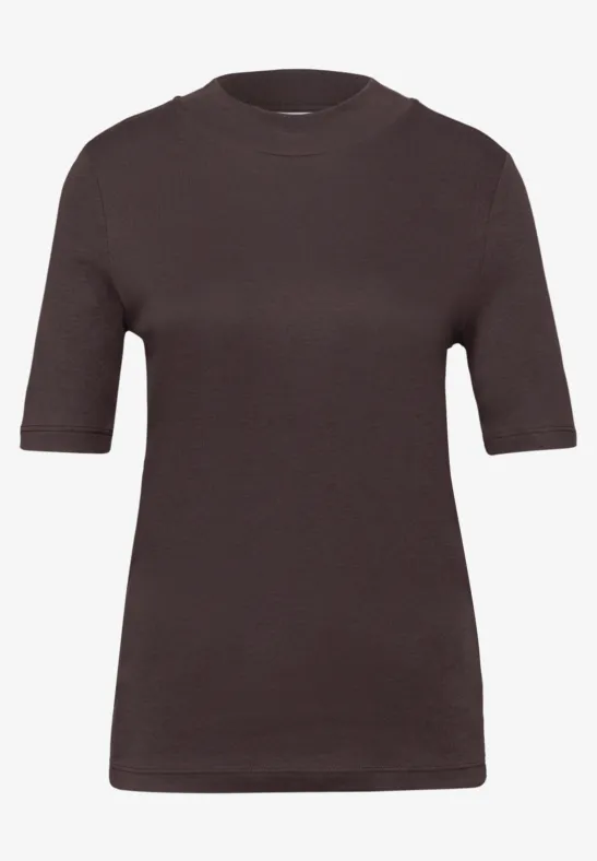 Basic T-Shirt plummy brown