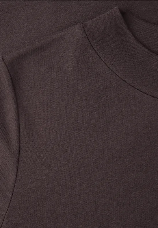 Basic T-Shirt plummy brown
