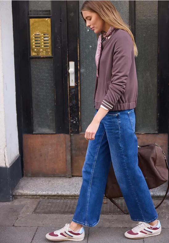 Blouson mit Collegedetails hazy rose