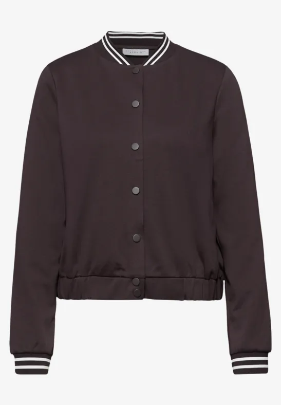 Blouson mit Collegedetails plummy brown