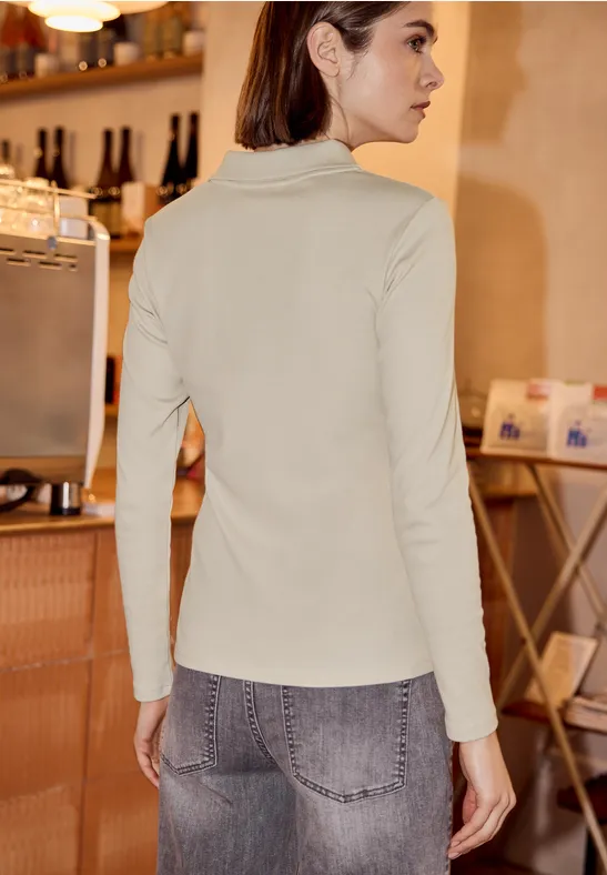 Poloshirt stone sand mel.