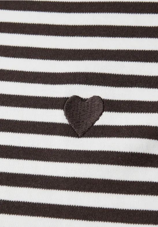 Shirt mit Embroidery plummy brown