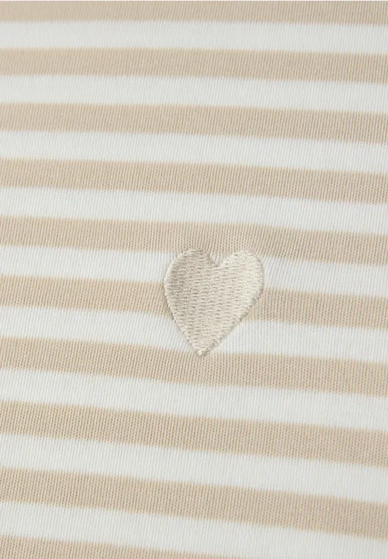 Shirt met borduursel stone sand