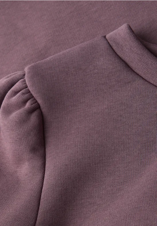 Shirt met rimpels hazy rose