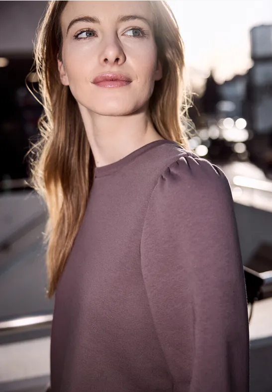 Shirt met rimpels hazy rose