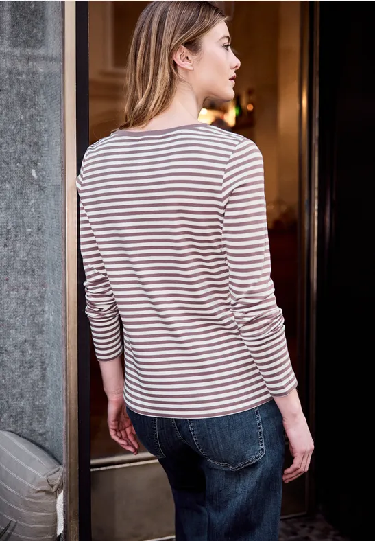 Shirt mit Embroidery hazy rose