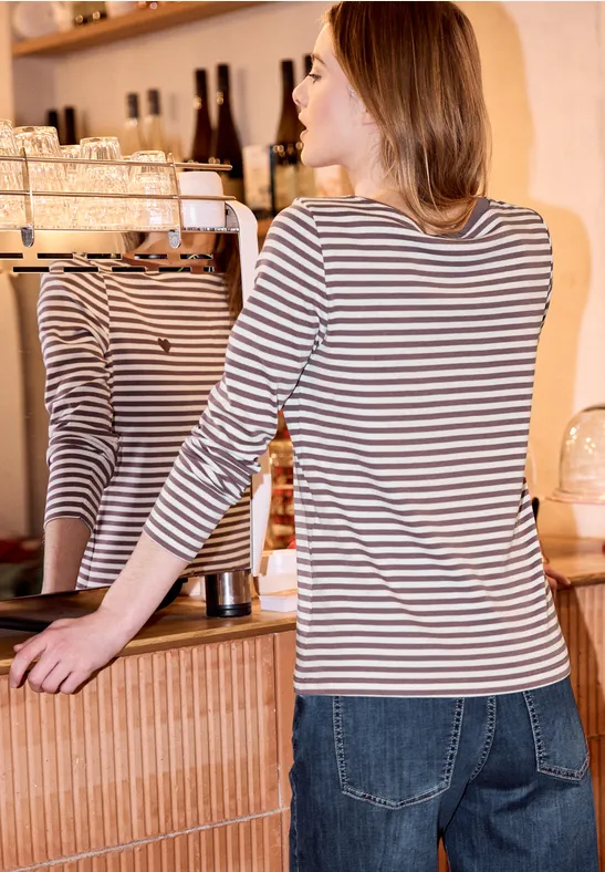 Shirt mit Embroidery hazy rose