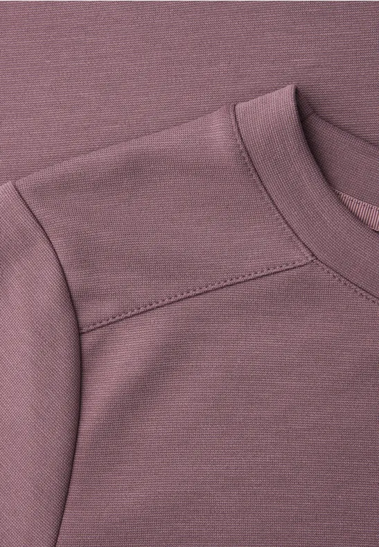 Koszulka Basic z krótkim rękawem i okrągłym dekoltem hazy rose