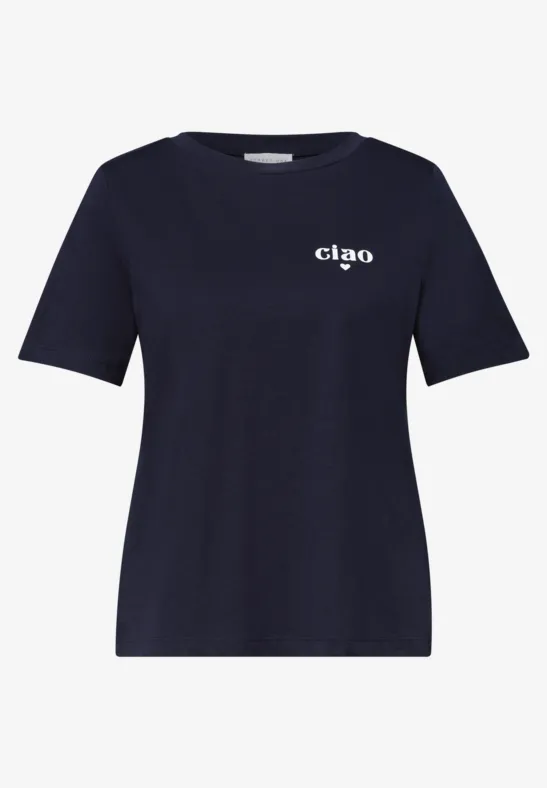 Basic Shirt met gedetailleerde print midnight muse