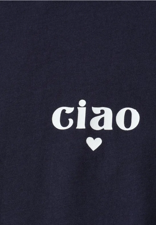 Basic Shirt met gedetailleerde print midnight muse