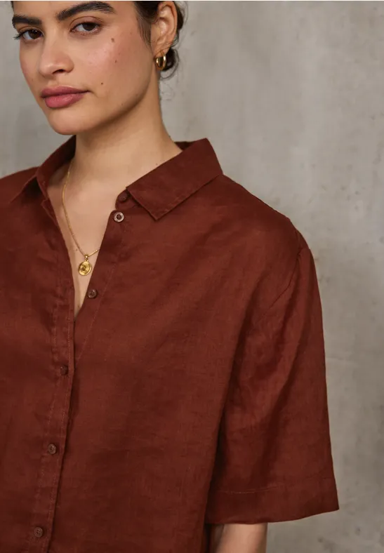 Chemises En Lin Faites à La Main Pour Femmes,chemisier Rétro Pour Dames